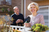 Senior Couple Gardening